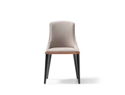Paris walnut papel back chair modern
