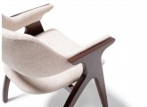 Nuv arm wooden luxury armrest chair