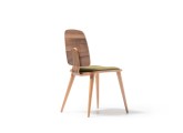 Vegas wood walnut chair