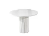 white round table bohemian kitchen dining