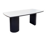 Kavis antrasit beyaz yemek masası 180x90