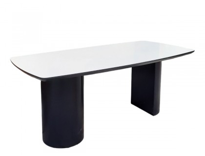 Kavis antrasit beyaz yemek masası 180x90