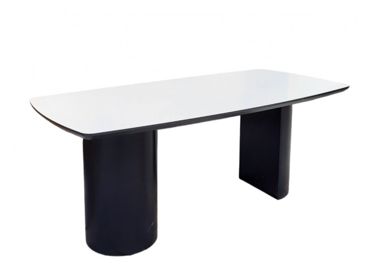 Kavis antrasit beyaz yemek masası 180x90