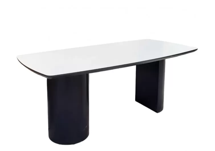 Kavis antrasit beyaz yemek masası 180x90