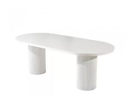 white oval dining table bohemian