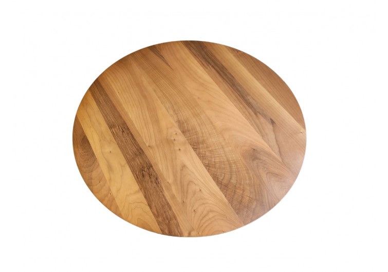 Ceviz kaplama masa 100cm çap