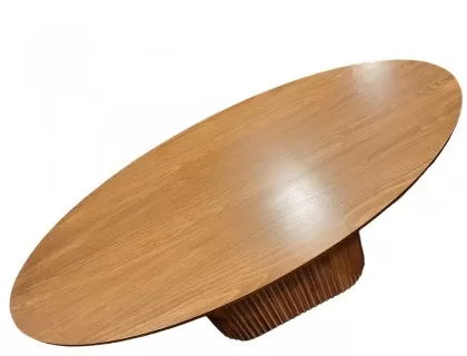 Patina table olipse single leg 180 x 90cm