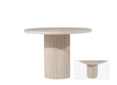 traverten round table bohemian kitchen dining