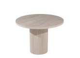 traverten round table bohemian kitchen dining