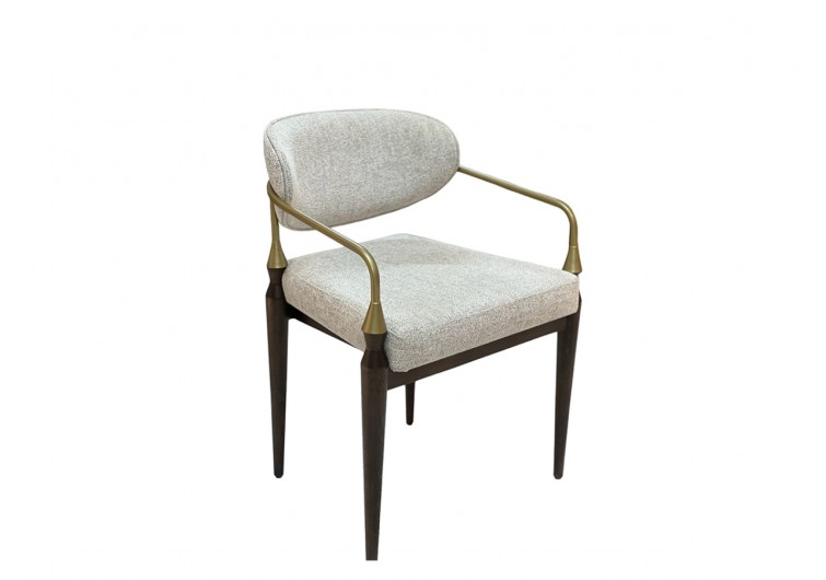 Flora Sandalye ahşap Ayaklı,metal kolçaklı
