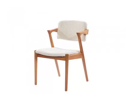 Keops chair wooden half arm