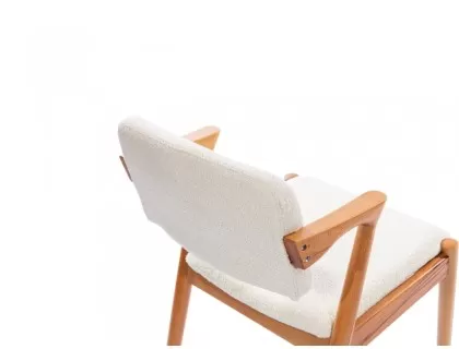 Keops chair wooden half arm