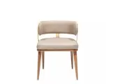 Gold metal luxury chair with midgart arms