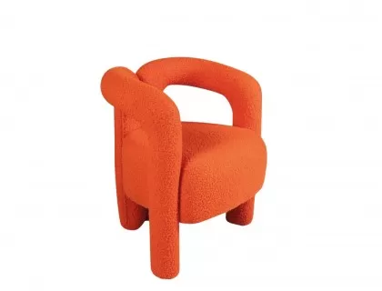 Orange bohemian arm chair armchair