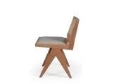 Rhodes wooden chair with wicker