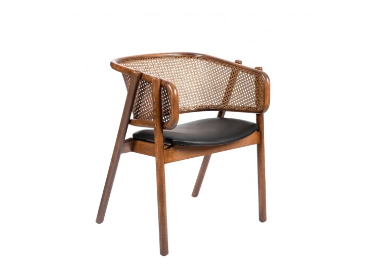 Rower sandalye buhar bükme ahşap hasırlı rattan