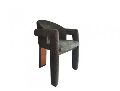 Upholstered chair with togg arms