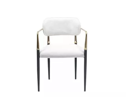 Umay Chair with Metal Legs white